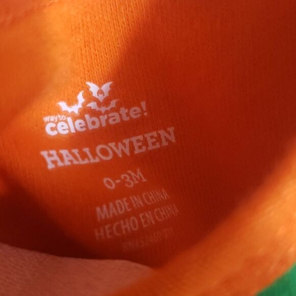 Pumpkin Halloween Pants Romper - Picture 4 of 4